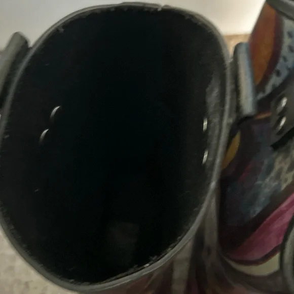 Nomad Corkys Women Rubber Rain Boots Western Cowboy BOHO Hippie Chic Size 9 - Picture 5 of 7